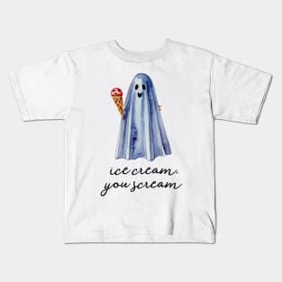 Ice Cream, You Scream Ghost Kids T-Shirt